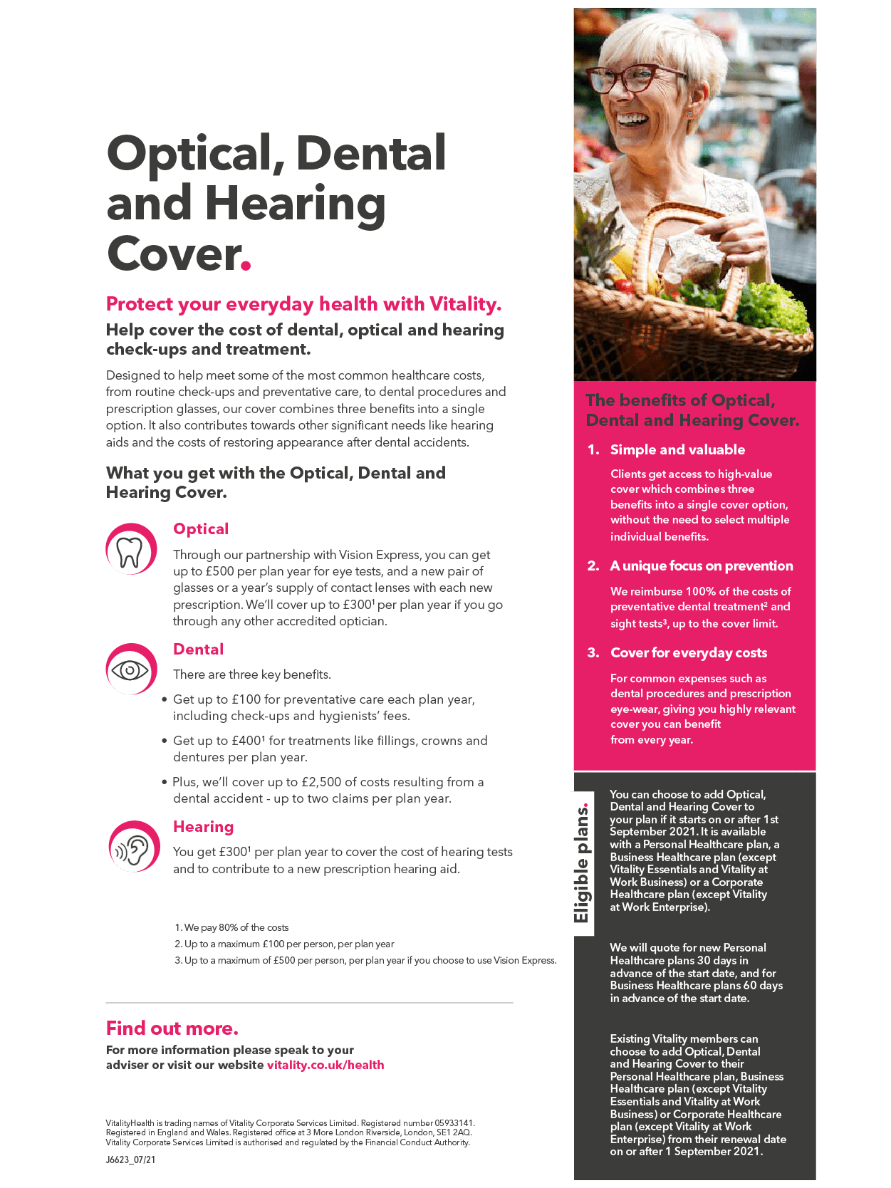 Optical dental hearing cover guide