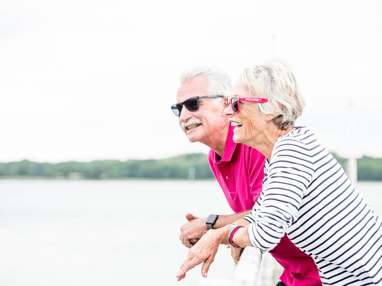 relaxing at the lake